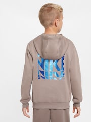 Nike Mink Brown Club Fleece JDI Hoodie - Image 2 of 7