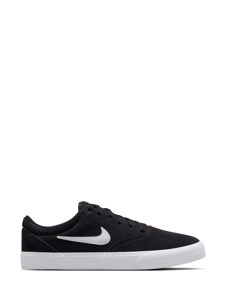 Nike Black/White Charge Suede Low Trainers - Image 1 of 8 Nike Black/White Charge Suede Low Trainers - Image 1 of 8