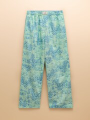 Joules Hallie Green Toile de Jouy Pull-On Cotton Trousers - Image 12 of 12