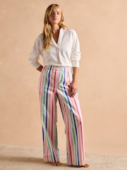 Rayas multicolor - Joules Hallie Pull-On Cotton Trousers - Imagen 10 de 13