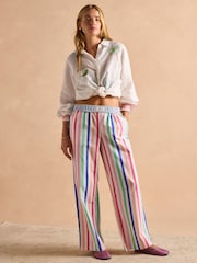 Rayas multicolor - Joules Hallie Pull-On Cotton Trousers - Imagen 7 de 13