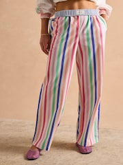 Rayas multicolor - Joules Hallie Pull-On Cotton Trousers - Imagen 8 de 13