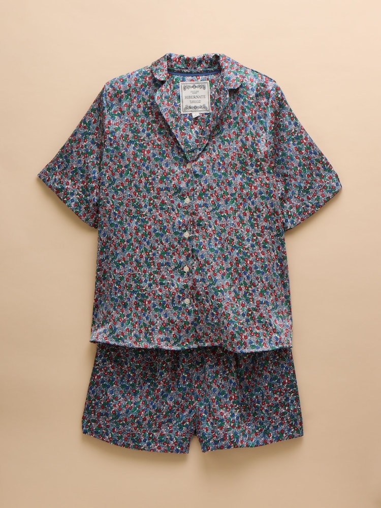 Blau und Pink - Joules Natalia Satin-Pyjama-Set - Bild 8 von 8 Blau und Pink - Joules Natalia Satin-Pyjama-Set - Bild 8 von 8
