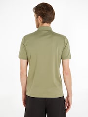 Calvin Klein Green Slim Polo Shirt - Image 8 of 10