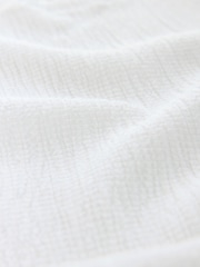 White Raglan Short Sleeve Textured Top - Image 8 of 8