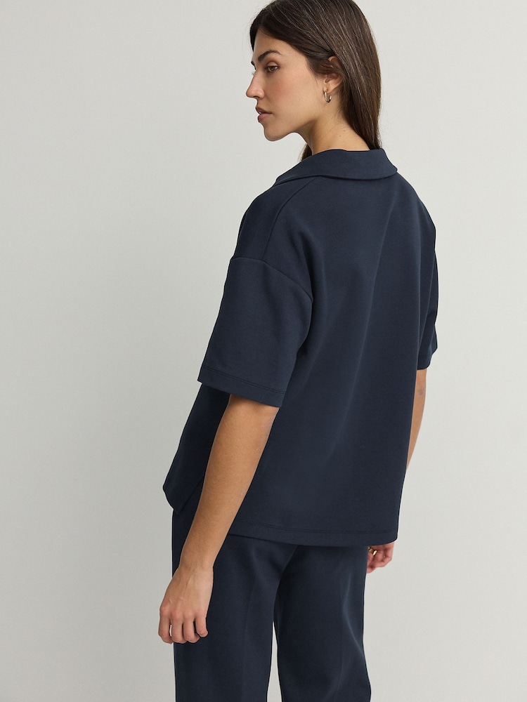 Marineblauw - Jersey poloshirt - Image 3 of 7