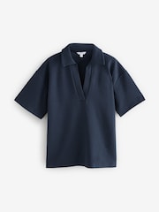 Navy Jersey Polo Shirt - Image 5 of 7