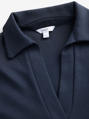 Navy Jersey Polo Shirt - Image 6 of 7