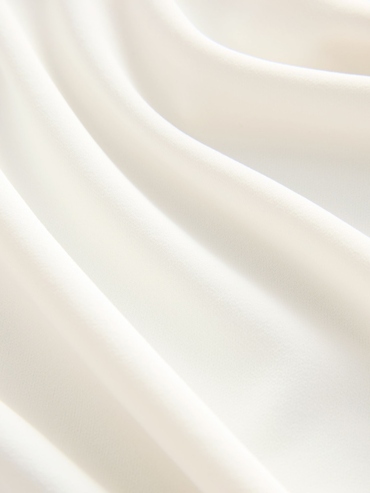 Ecru Sleeveless Drape Top - Image 6 of 7