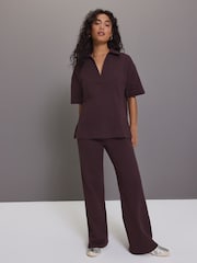 Burgundy Red Jersey Polo Shirt - Image 2 of 8