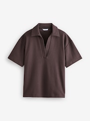 Burgundy Red Jersey Polo Shirt - Image 6 of 8