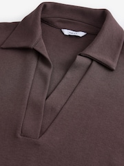Burgundy Red Jersey Polo Shirt - Image 7 of 8