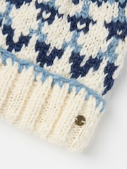 FatFace Blue Chunky Knit Hat - Image 4 of 4