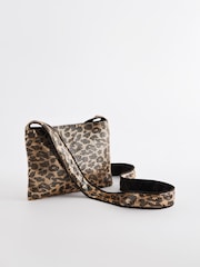 Rockett St George Leopard/Gold Chainmail Cross-Body Animal Bag - Image 5 of 9