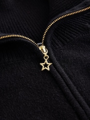 Rockett St George Black Mon Cheri Knit Half Zip Jumper - Image 11 of 12