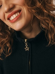 Rockett St George Black Mon Cheri Knit Half Zip Jumper - Image 6 of 12
