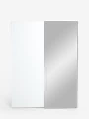 White White Sloane Collection Luxe Glass Fitted Wardrobe - Image 4 of 6