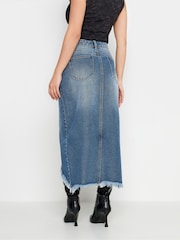 PixieGirl Petite Blue Extreme Ripped Denim Skirt - Image 4 of 5