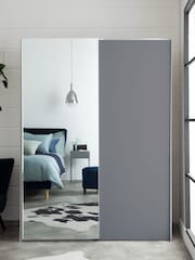 Grey Grey Sloane Collection Glass Fitted Wardrobe - Image 2 of 6
