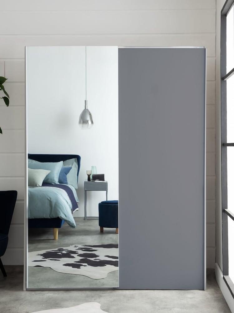 Grey Grey Sloane Collection Glass Fitted Wardrobe - Image 2 of 6