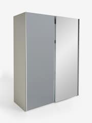 Grey Grey Sloane Collection Glass Fitted Wardrobe - Image 3 of 6