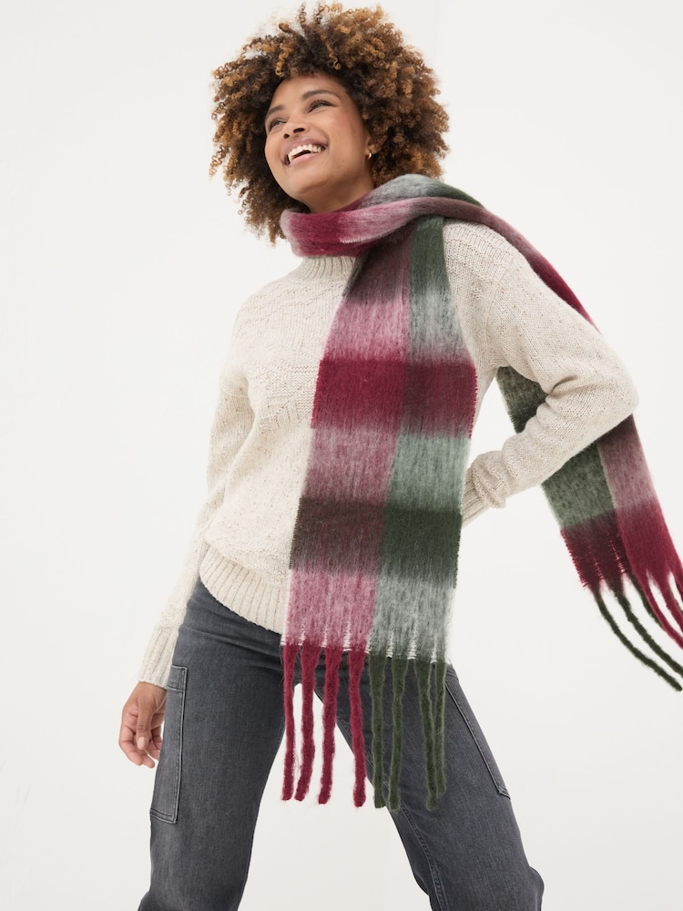 FatFace Multi Tilly Scarf - Image 1 of 4 FatFace Multi Tilly Scarf - Image 1 of 4