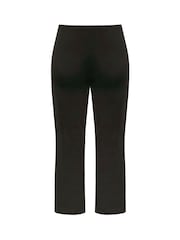 Yours Curve Black Pull On Wide Leg Stretch Trousers - Image 6 of 6