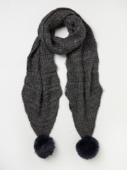 FatFace Black Sparkle Scarf - Image 1 of 2