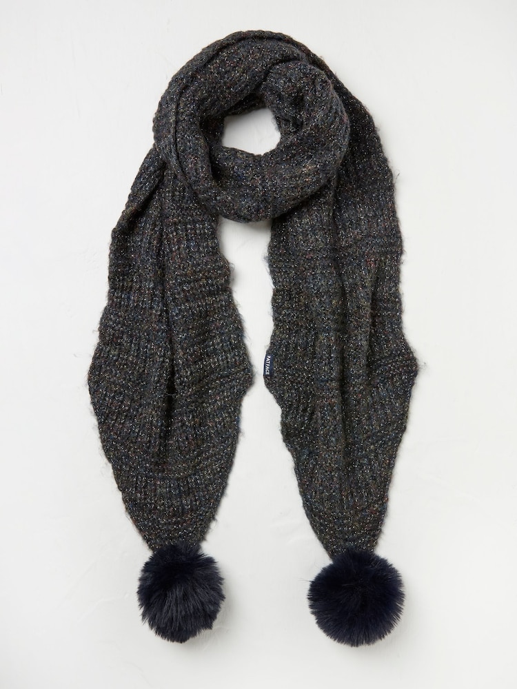 FatFace Black Sparkle Scarf - Image 1 of 2