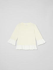 LK Bennett Maisie Poplin Frill Trim Jumper - Bild 4 von 4
