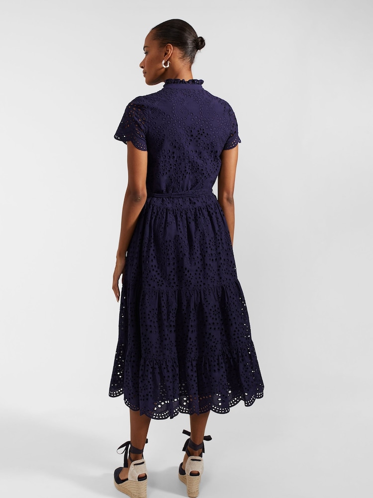 Hobbs Blue Petite Rhianne Dress - Image 2 of 4