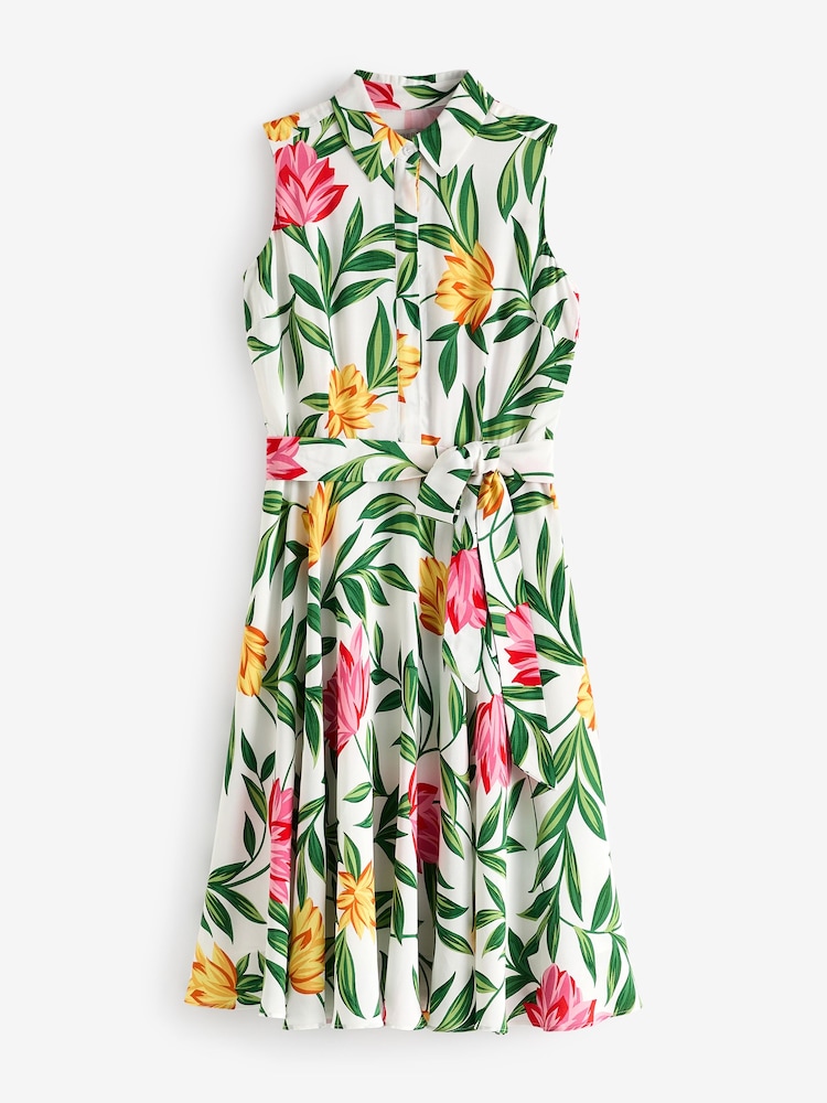 Hobbs Floral Multi Petite Belinda Dress - Image 1 of 4