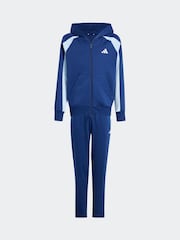 أزرق - بدلة رياضية من قماش فليس بألوان متعارضة من Adidas - صورة 6 من 8