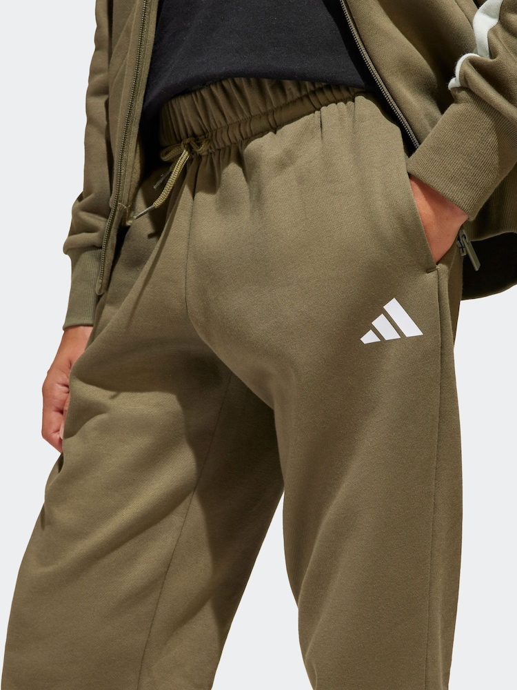 adidas Green Colour Block Fleece Tracksuit - Image 5 of 8