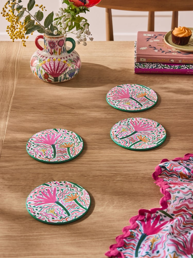 Lucy Tiffney Set of 4 Coasters - Image 2 of 4