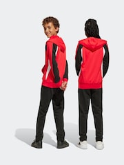adidas Red Colour Block Tracksuit - Image 1 of 7