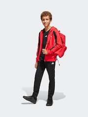 adidas Red Colour Block Tracksuit - Image 3 of 7
