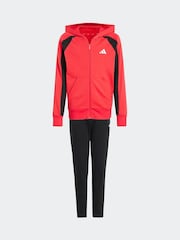 adidas Red Colour Block Tracksuit - Image 6 of 7