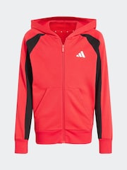 adidas Red Colour Block Tracksuit - Image 7 of 7