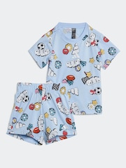 adidas All Over Print Essentials Fun 100% Cotton Shorts and T-Shirt Set - Imagen 1 de 7
