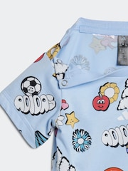 adidas All Over Print Essentials Fun 100% Cotton Shorts and T-Shirt Set - Imagen 5 de 7