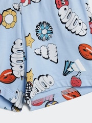 adidas All Over Print Essentials Fun 100% Cotton Shorts and T-Shirt Set - Imagen 7 de 7