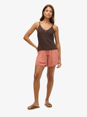 Superdry Pink 100% Cotton Beach Shorts - Image 4 of 4
