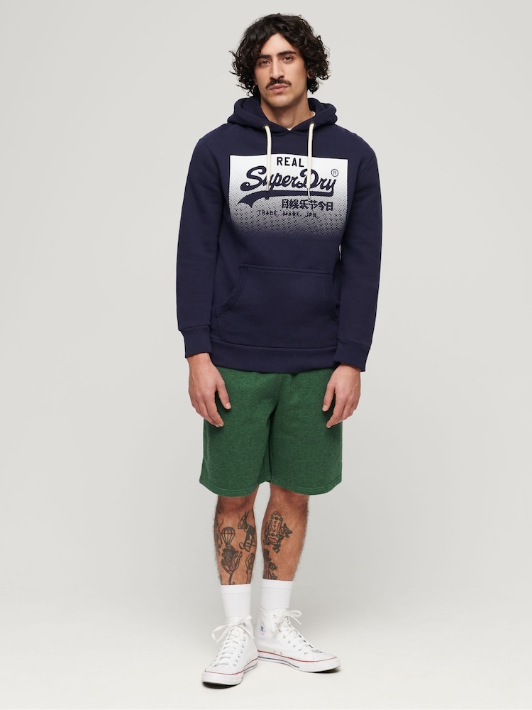 Superdry Green Essential Logo Jersey Shorts - Image 2 of 4 Superdry Green Essential Logo Jersey Shorts - Image 2 of 4