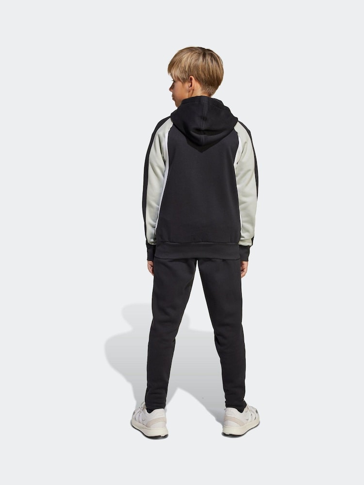 Noir - Survêtement adidas en polaire color block - Image 2 de 7