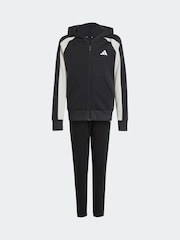 Noir - Survêtement adidas en polaire color block - Image 5 de 7