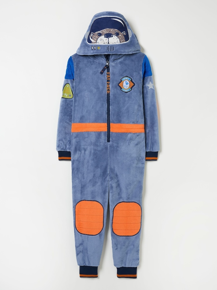 FatFace Blue Astronaut Fleece All-In-One - Image 5 of 5