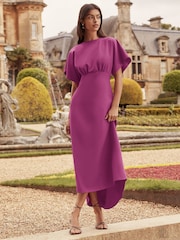 Vestido midi con detalle debajo del pecho y mangas con vuelo de Lipsy - Imagen 5 de 8