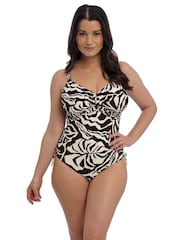 Fantasie Black Aruba Nights Underwire Twist Front Swimsuit With Adjustable Leg - Image 1 of 5