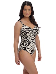 Fantasie Black Aruba Nights Underwire Twist Front Swimsuit With Adjustable Leg - Image 4 of 5